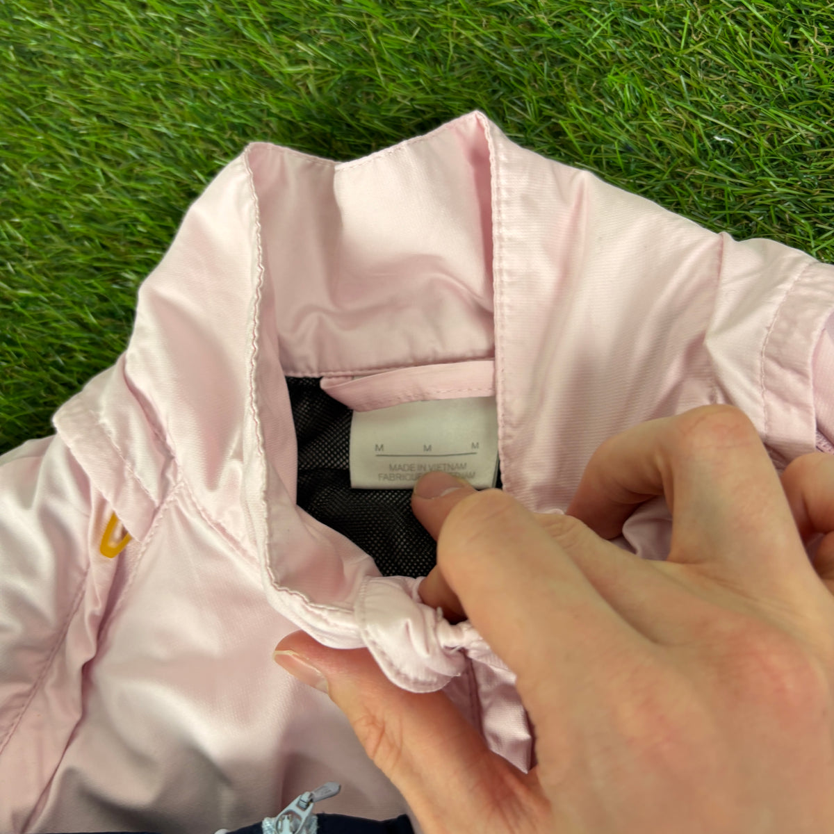 00s Nike Piping Windbreaker Jacket + Joggers Set Pink Women’s Medium