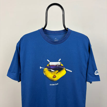 90s Nike ACG Cruise Boat T-Shirt Blue Large