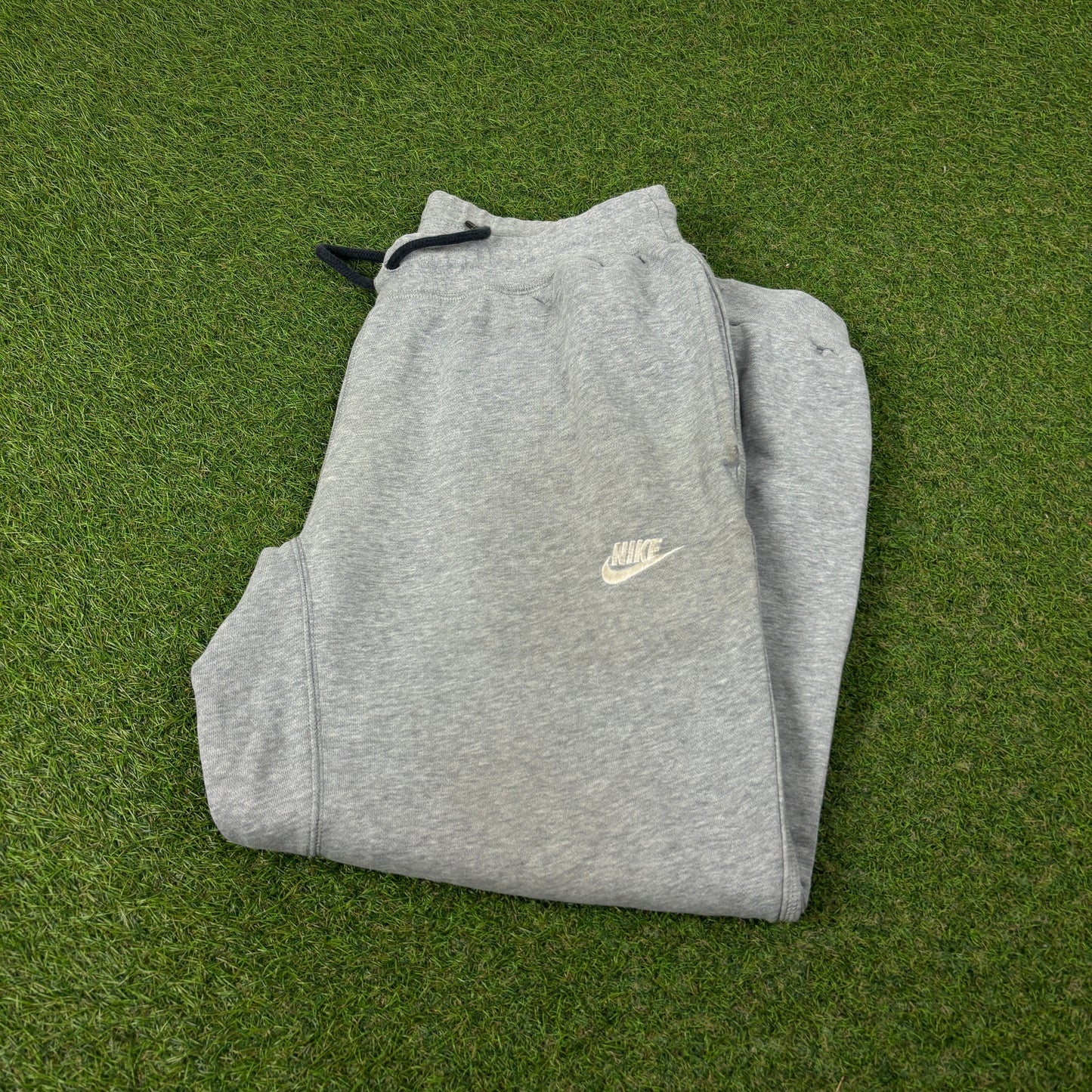00s Nike Wide Leg Cotton Joggers Grey Large