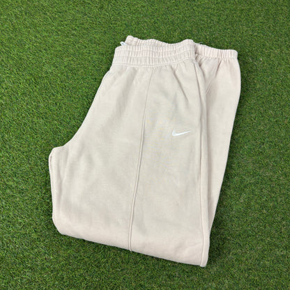 00s Nike Wide Leg Cotton Joggers Brown Medium