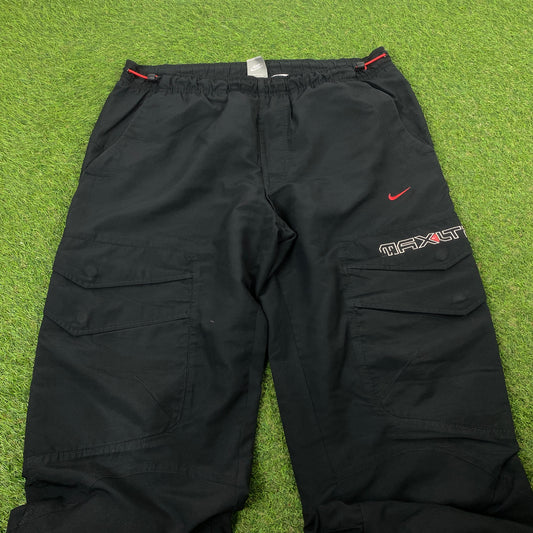 00s Nike Air Max Cargo Joggers Black Large