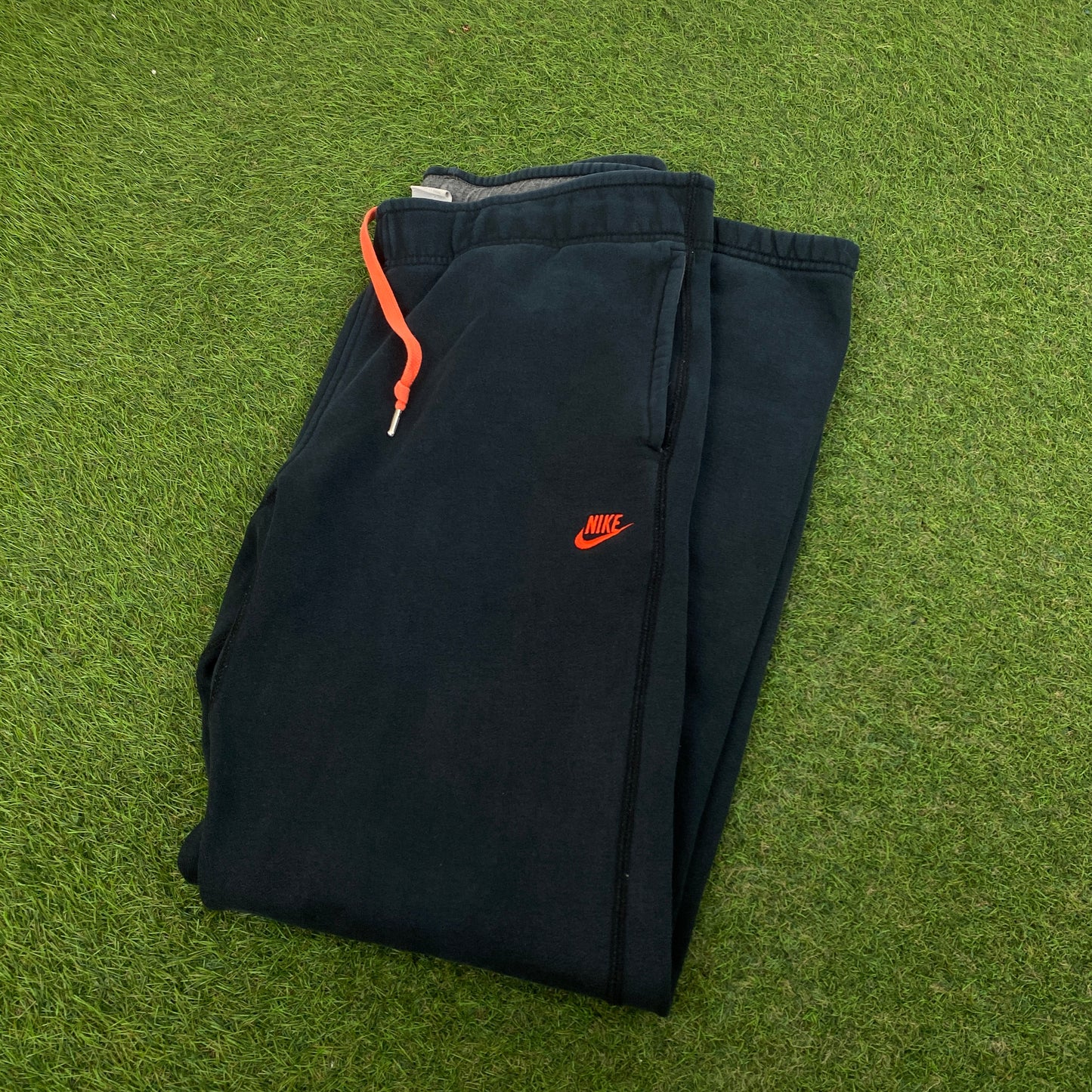 00s Nike Wide Leg Cotton Joggers Blue Medium