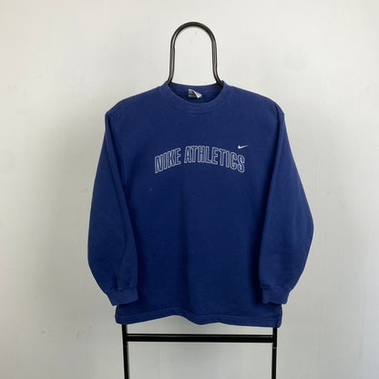 90s Nike Sweatshirt Blue Womens Medium