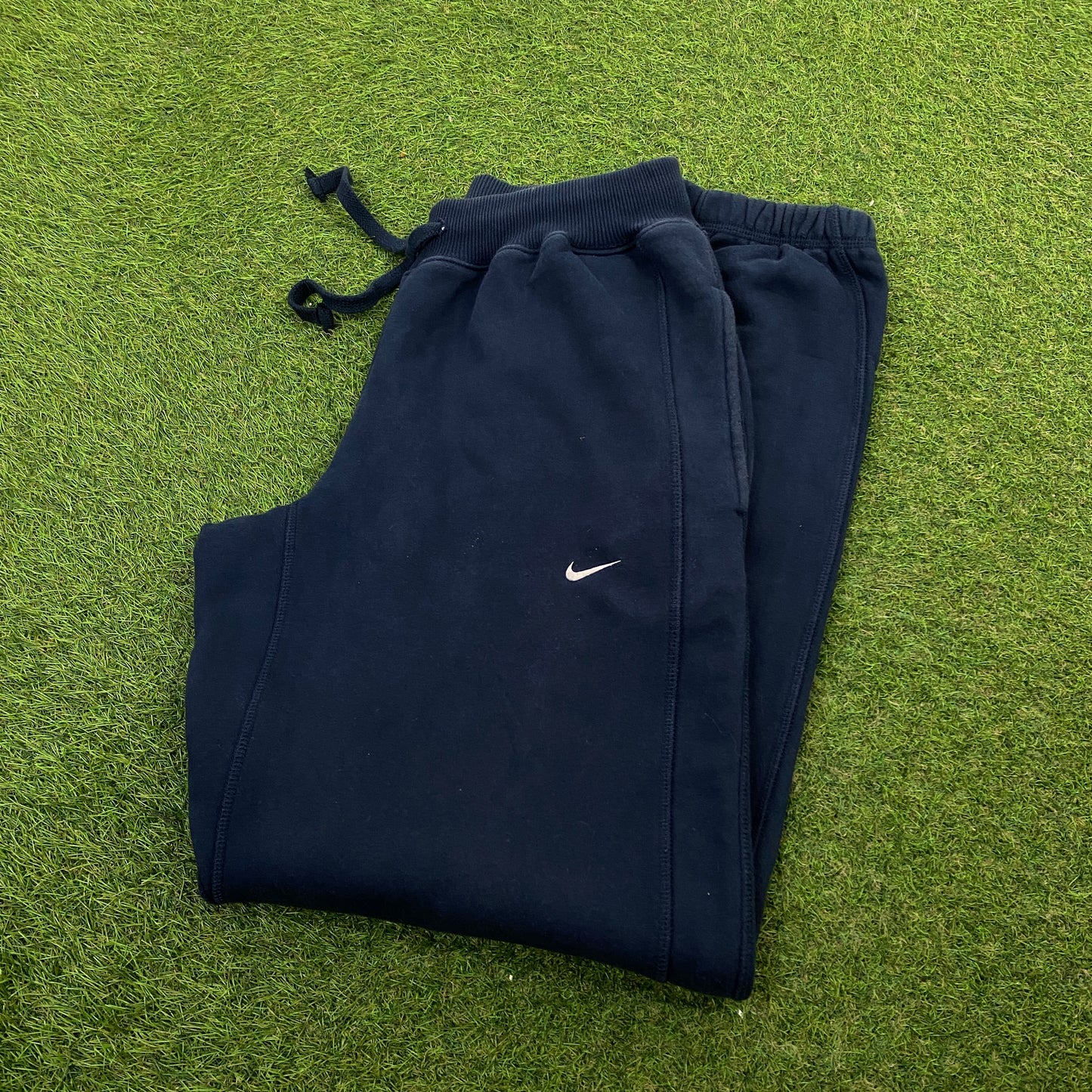 00s Nike Wide Leg Cotton Joggers Blue Medium