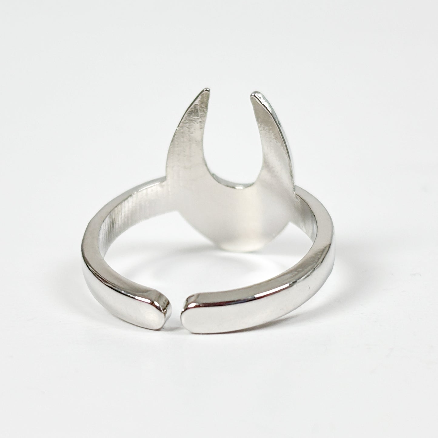 Adjustable Alien Ring Silver