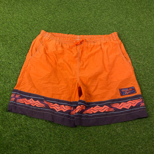Retro Reebok Surf Shorts Orange XL