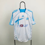 00s Adidas Marseille Football Shirt T-Shirt White XL