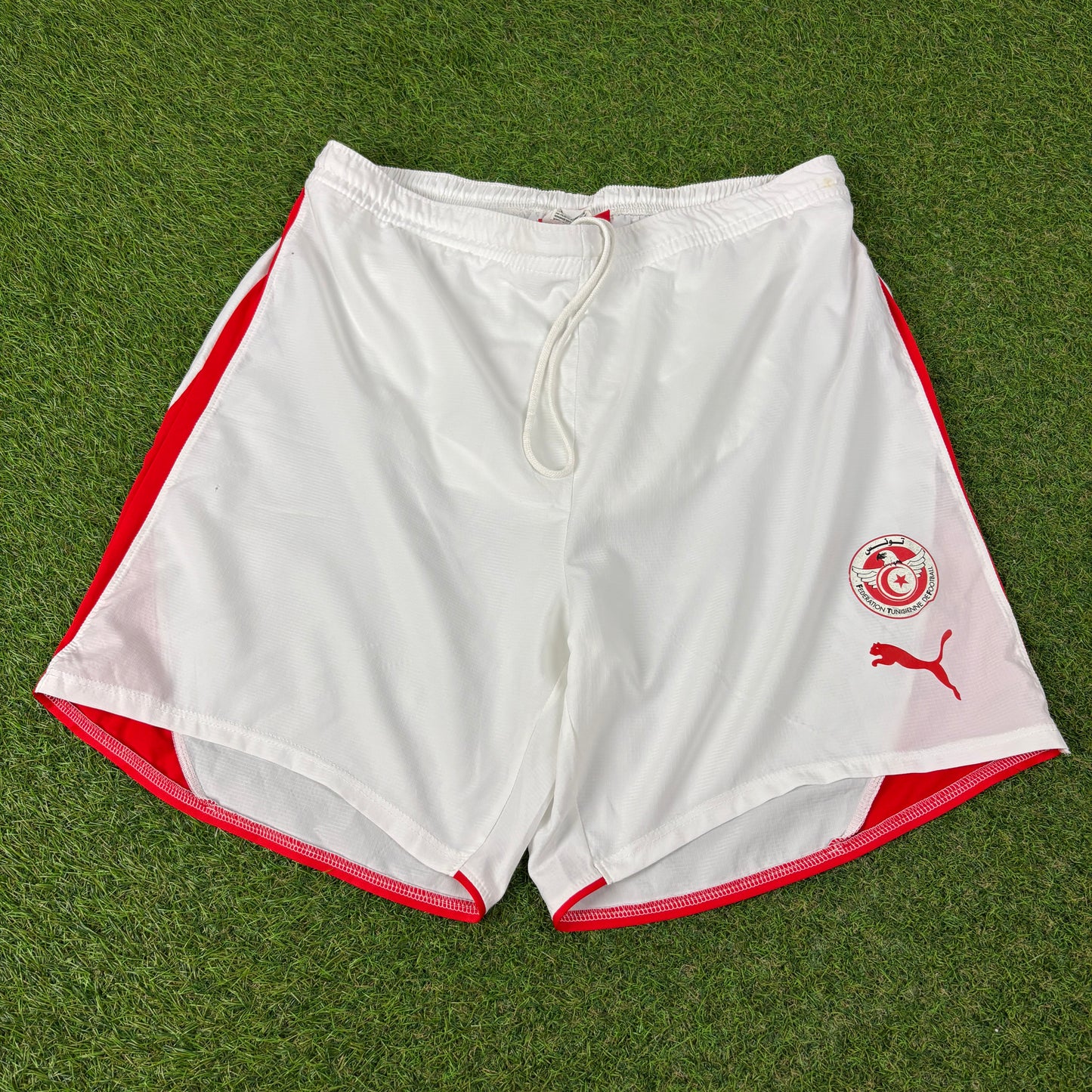 90s Puma Tunisia Football Shorts White XL