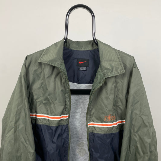 90s Nike Windbreaker Jacket Green Large