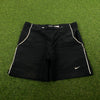00s Nike Piping Shorts Black Small
