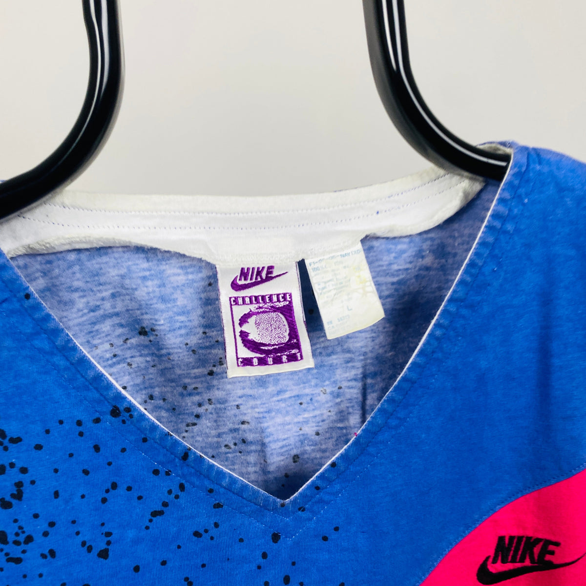 90s Nike Challenge Court T-Shirt Blue Women’s Large