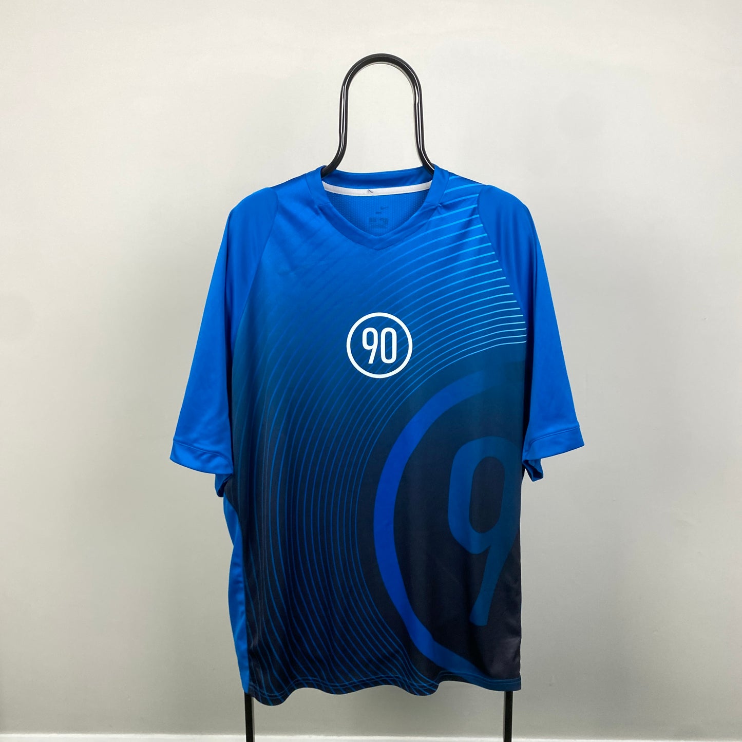 00s Nike T90 Football T-Shirt Blue XL