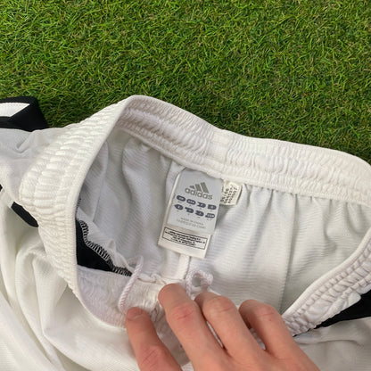 00s Adidas Football Shorts White Small
