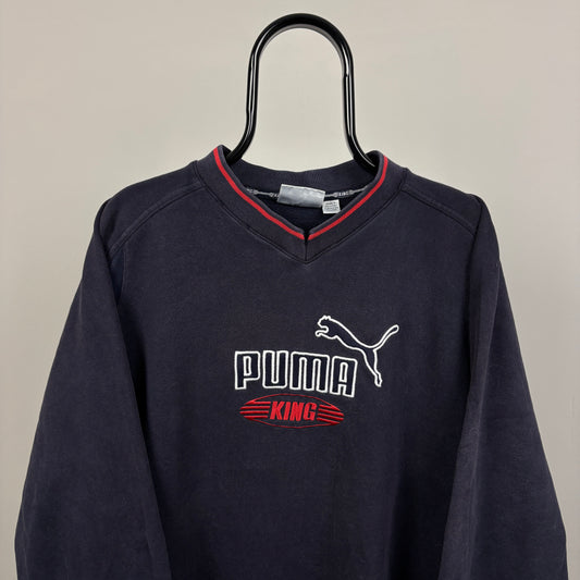 90s Puma King Sweatshirt Blue XL