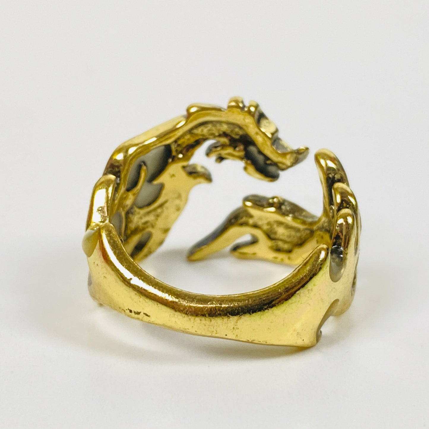 Retro Adjustable Glow In The Dark Dragon Ring Gold