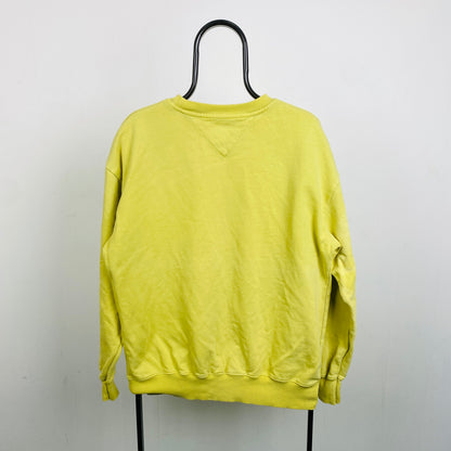 Retro Tommy Hilfiger Sweatshirt Yellow Large