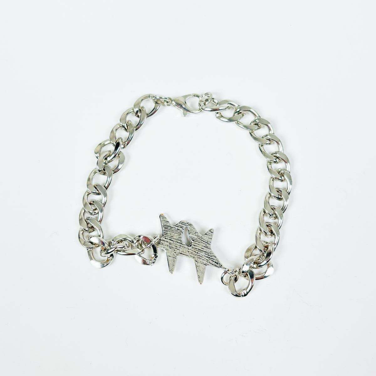 Vintage Star Bracelet Silver Black