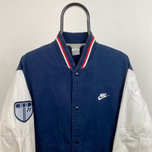 00s Nike Varsity Coach Jacket Blue XL