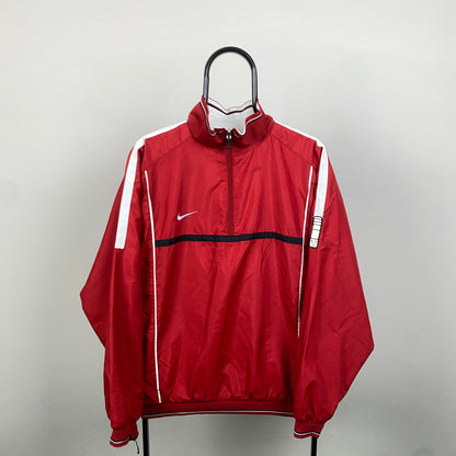 00s Nike Reversible Fleece Coat Jacket Red Large