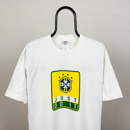 90s Nike Brazil T-Shirt White XL