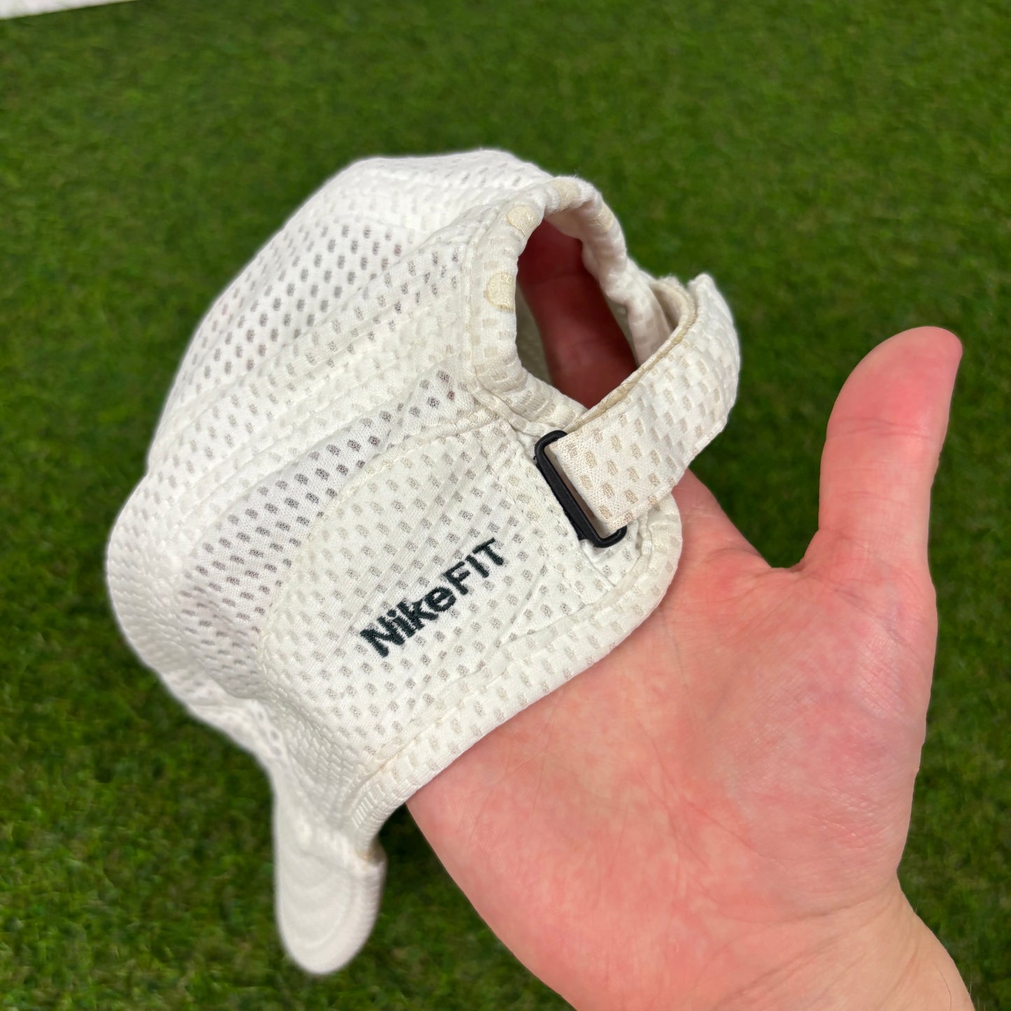00s Nike Dri-Fit Mesh 6 Panel Hat White