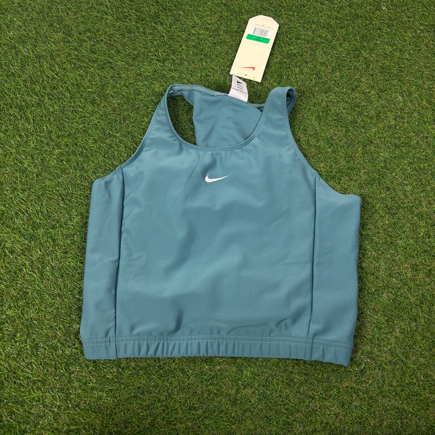 90s Nike Sports Bra Vest T-Shirt Green XL