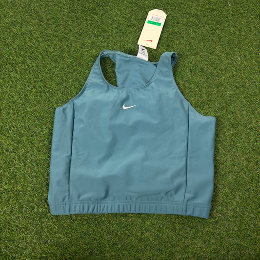 90s Nike Sports Bra Vest T-Shirt Green XL