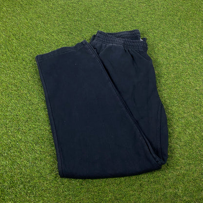 00s Nike Wide Leg Cotton Joggers Blue Large