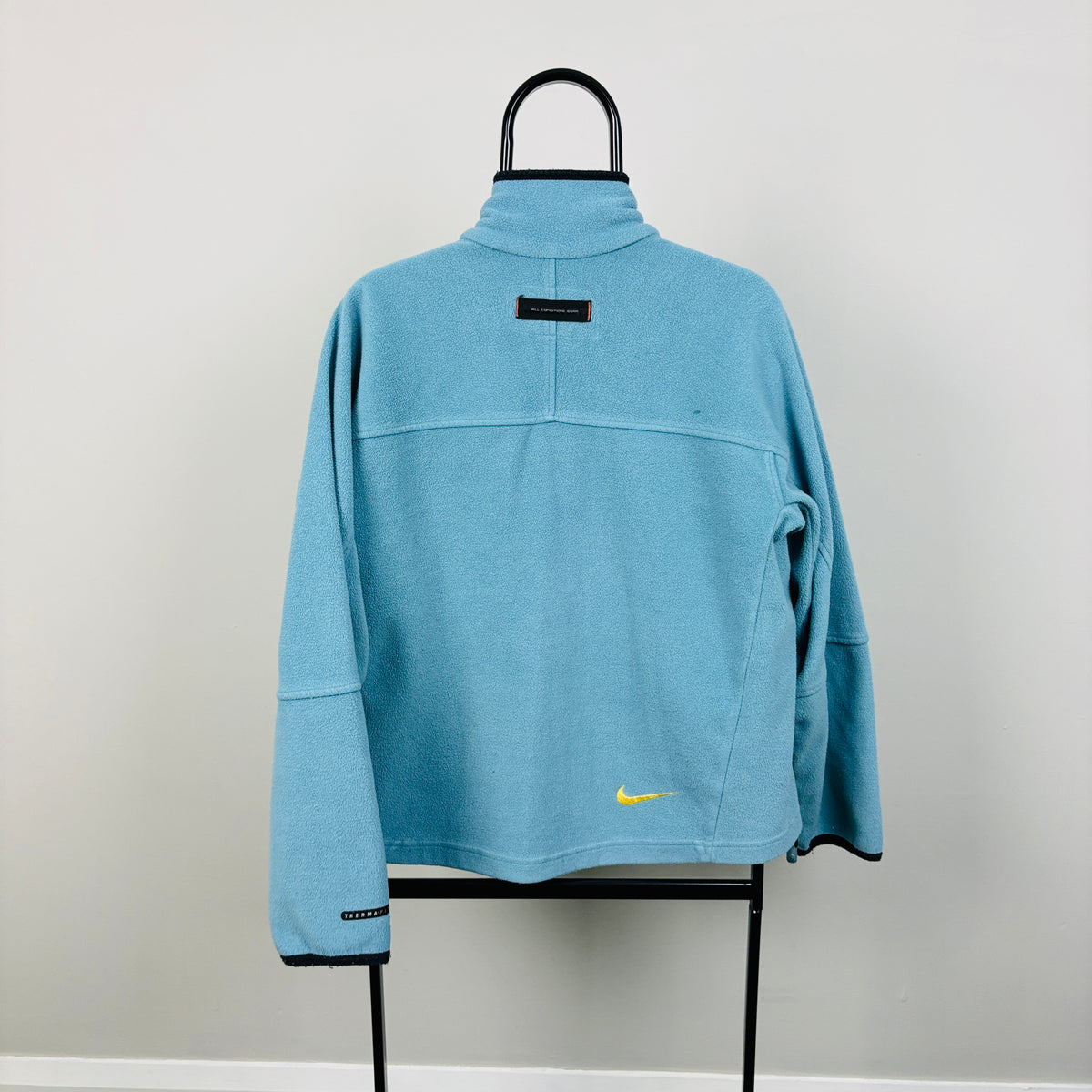 90s Nike ACG 1/4 Zip Fleece Sweatshirt Blue Medium