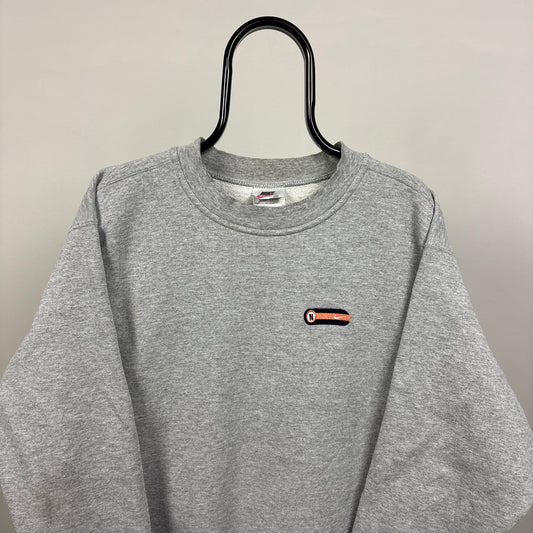 90s Nike Sweatshirt Grey Medium