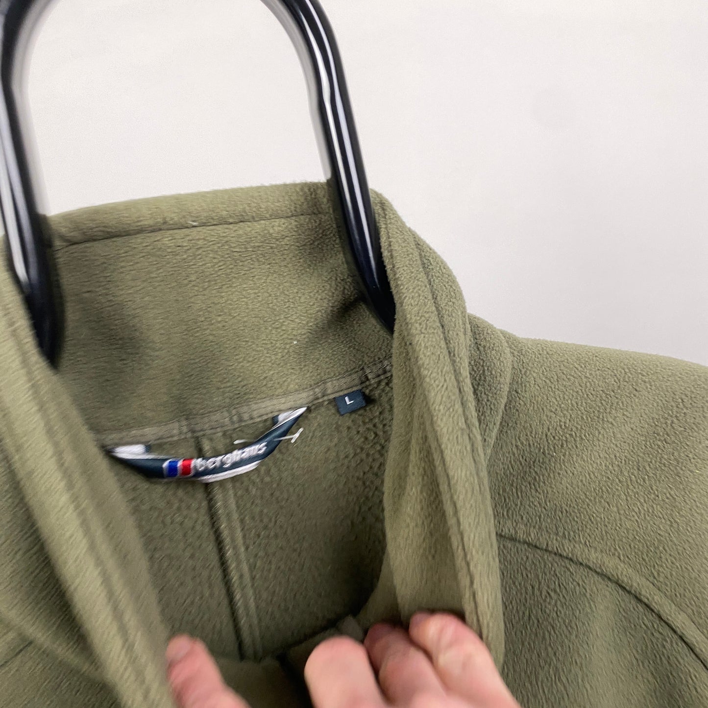 00s Berghaus Fleece Sweatshirt Green Large