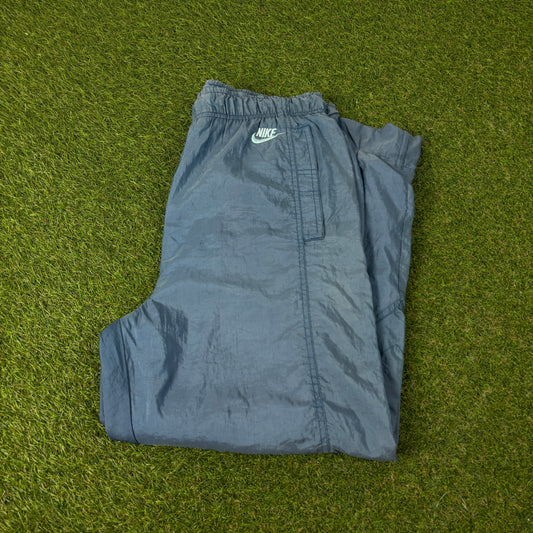 90s Nike Challenge Court Shell Joggers Blue Large