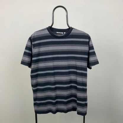 00s Carhartt Striped T-Shirt Black Large