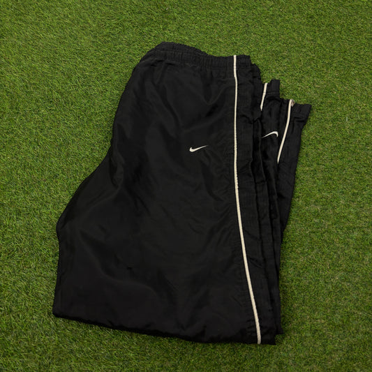 90s Nike Piping Joggers Black Large