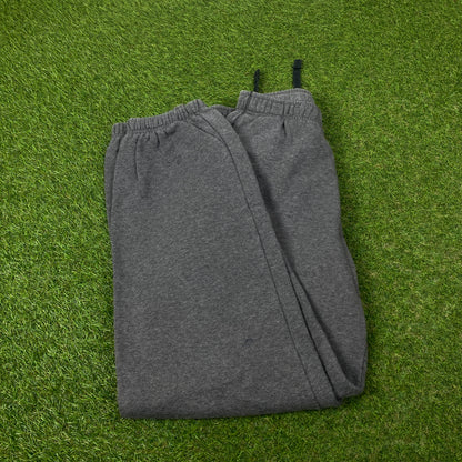 00s Nike Wide Leg Cotton Joggers Grey Small