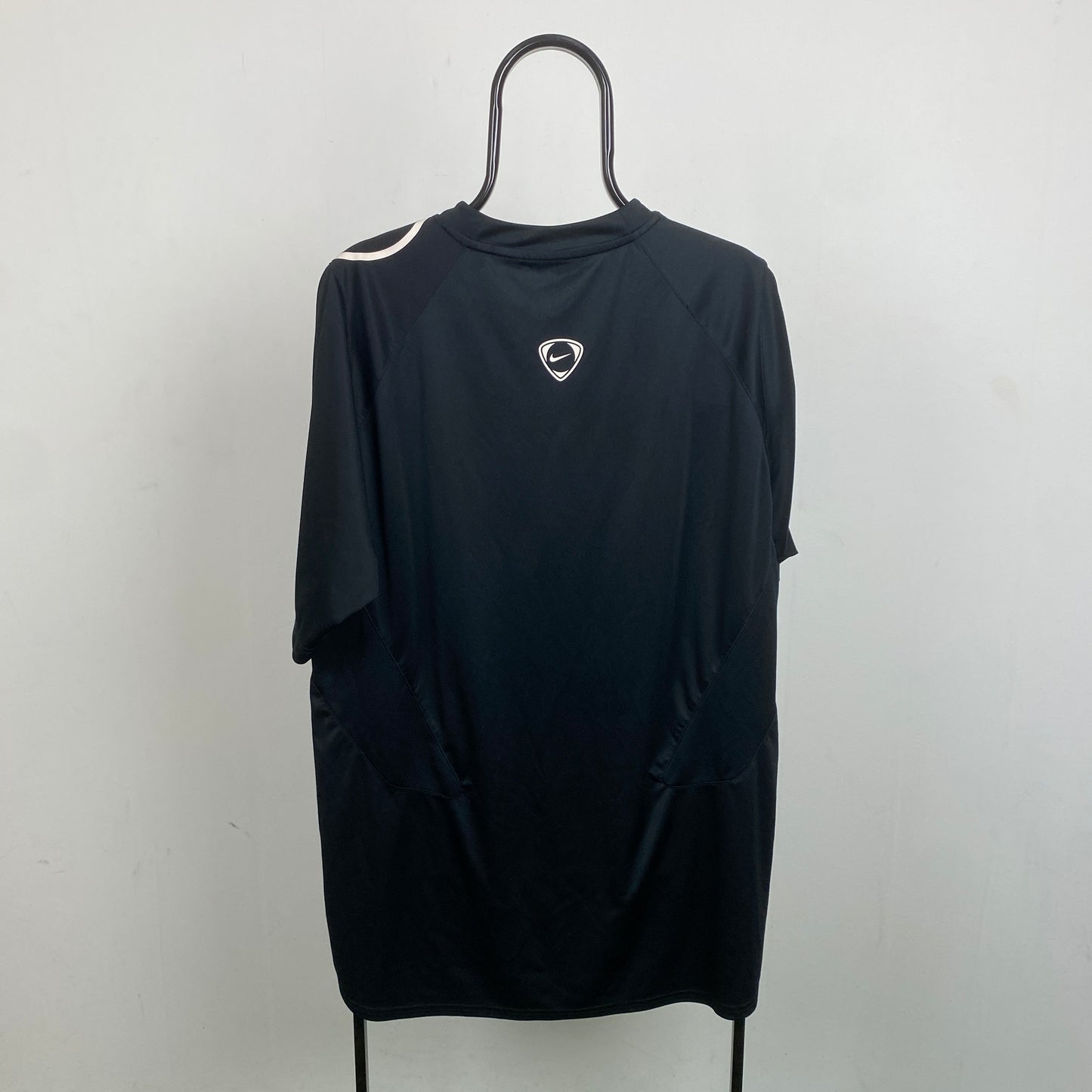 00s Nike T90 Football Shirt T-Shirt Black XL