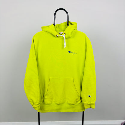 90s Champion Heavyweight Hoodie Lime Green XL