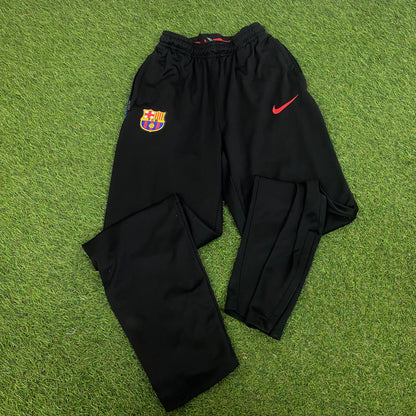 00s Nike Barcelona Windbreaker Jacket + Joggers Set Red Small