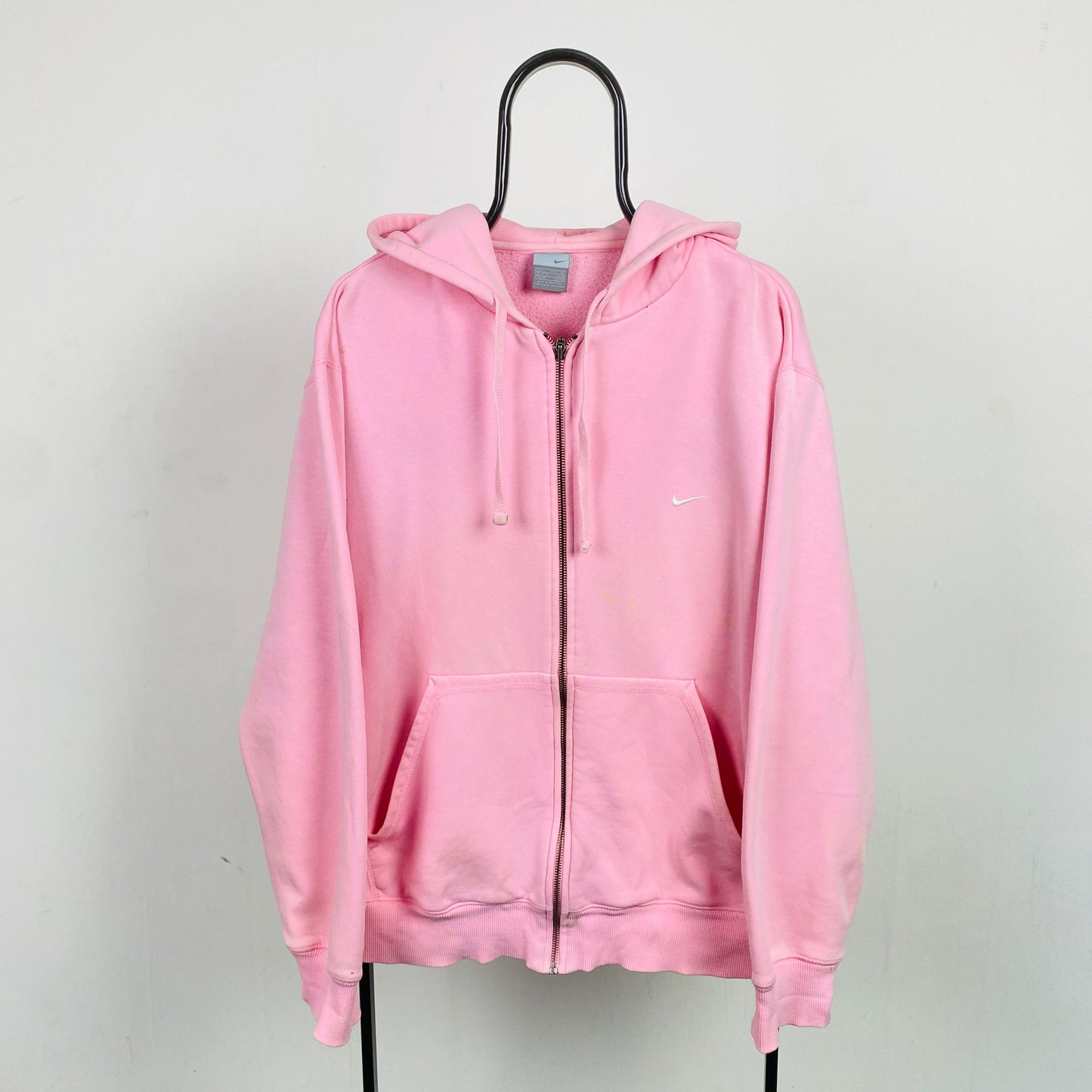 00s Nike Heavyweight Zip Hoodie Pink XL