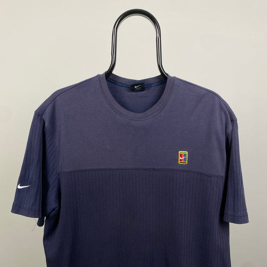 90s Nike Challenge Court T-Shirt Blue Medium