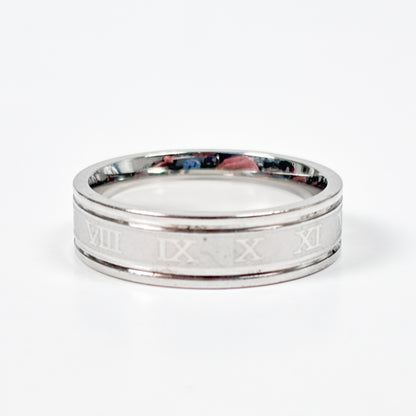 Roman Numeral Band Ring