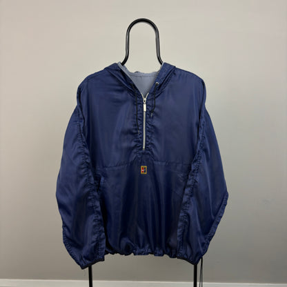 90s Nike Challenge Court Reversible Windbreaker Jacket Blue XL