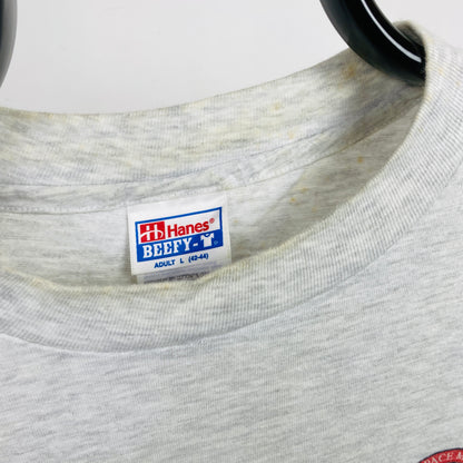 Retro 90s Hanes NASA T-Shirt Grey Large