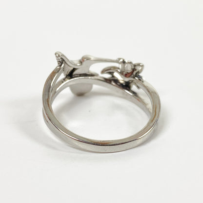 Retro Vintage Hummingbird Ring Silver