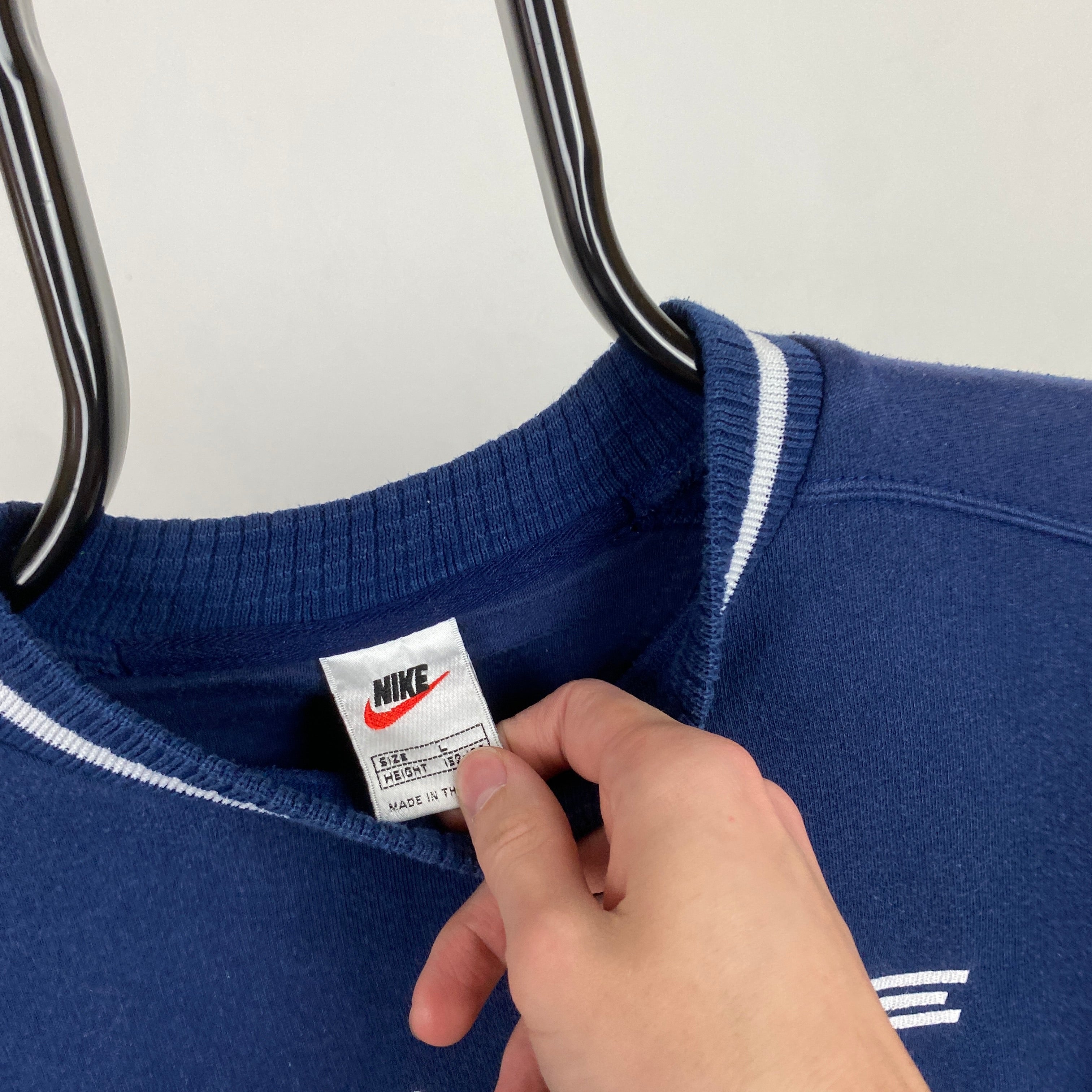 90s Nike Sweatshirt Blue XS