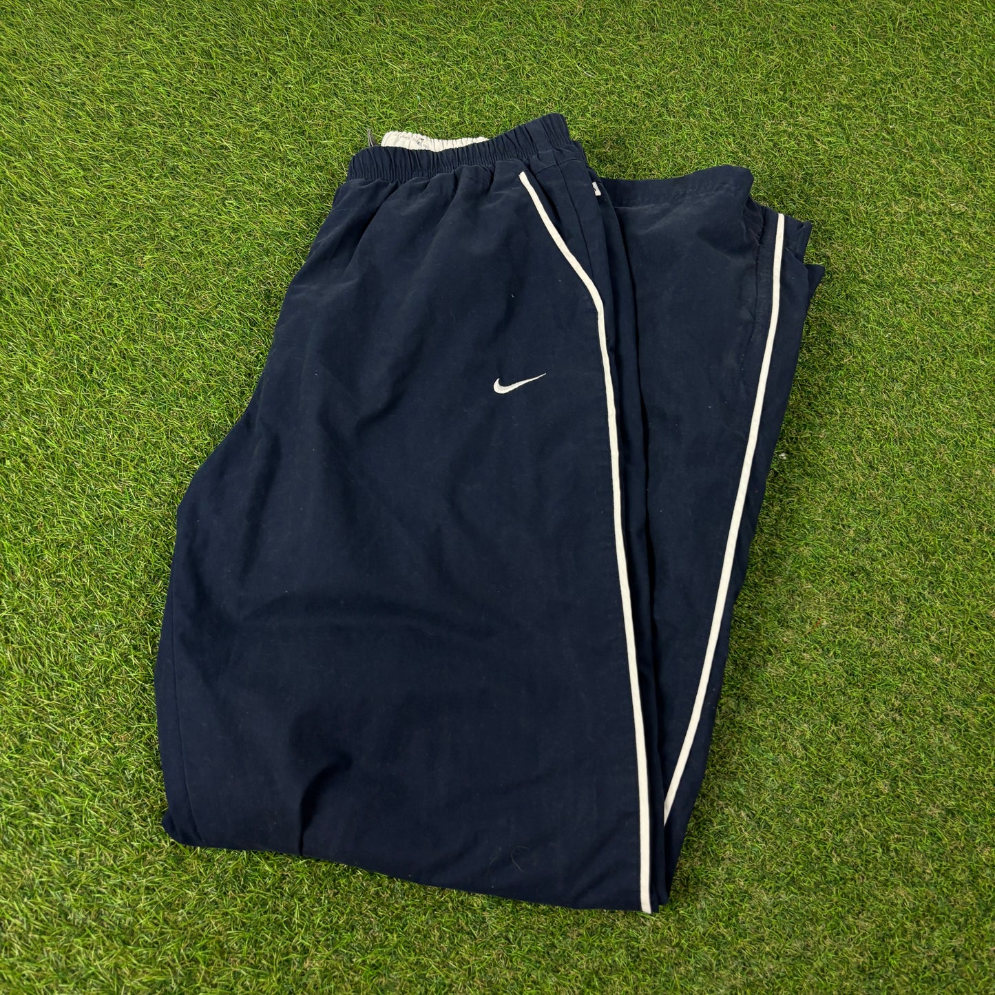 00s Nike Piping Joggers Blue Small