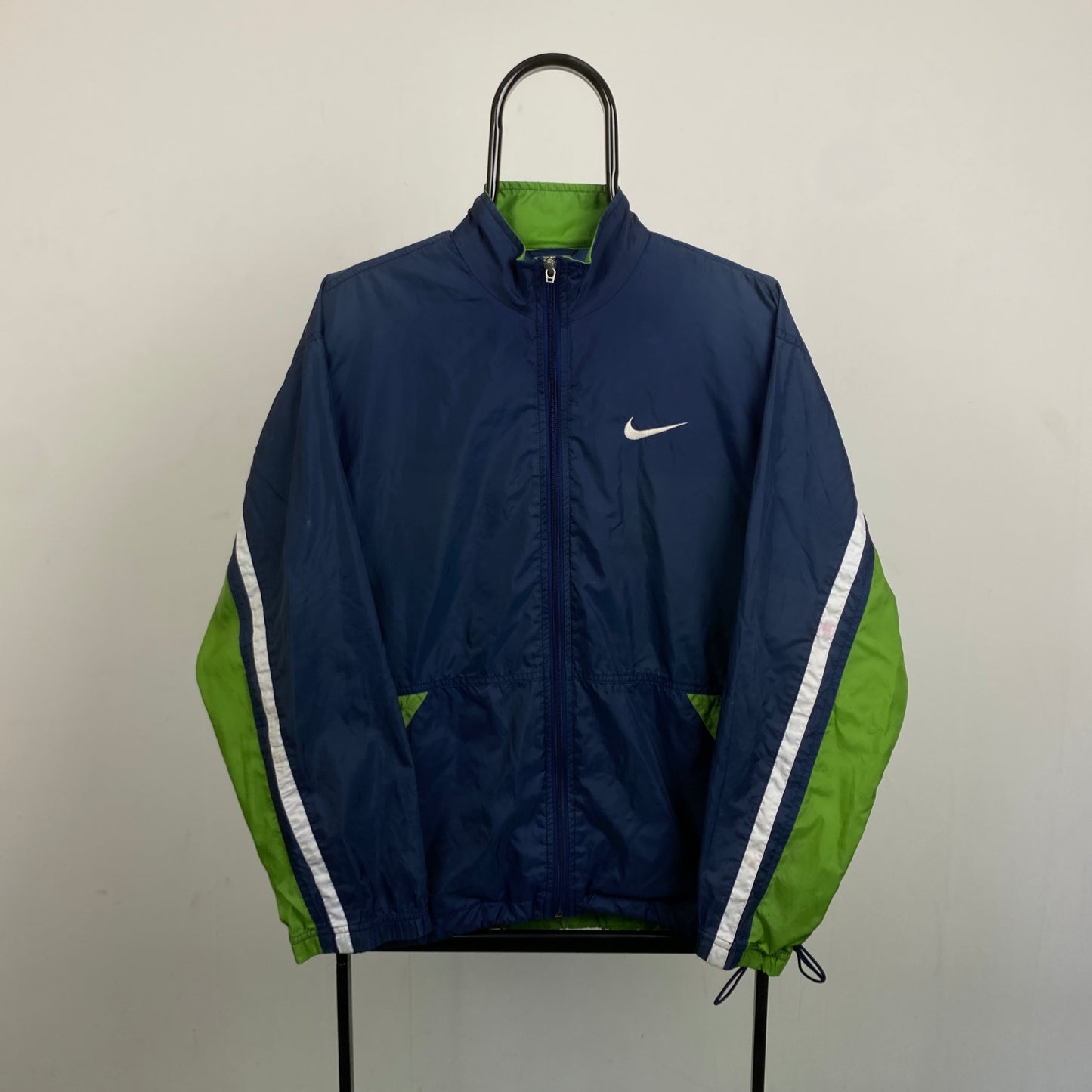 90s Nike Windbreaker Jacket Blue Small