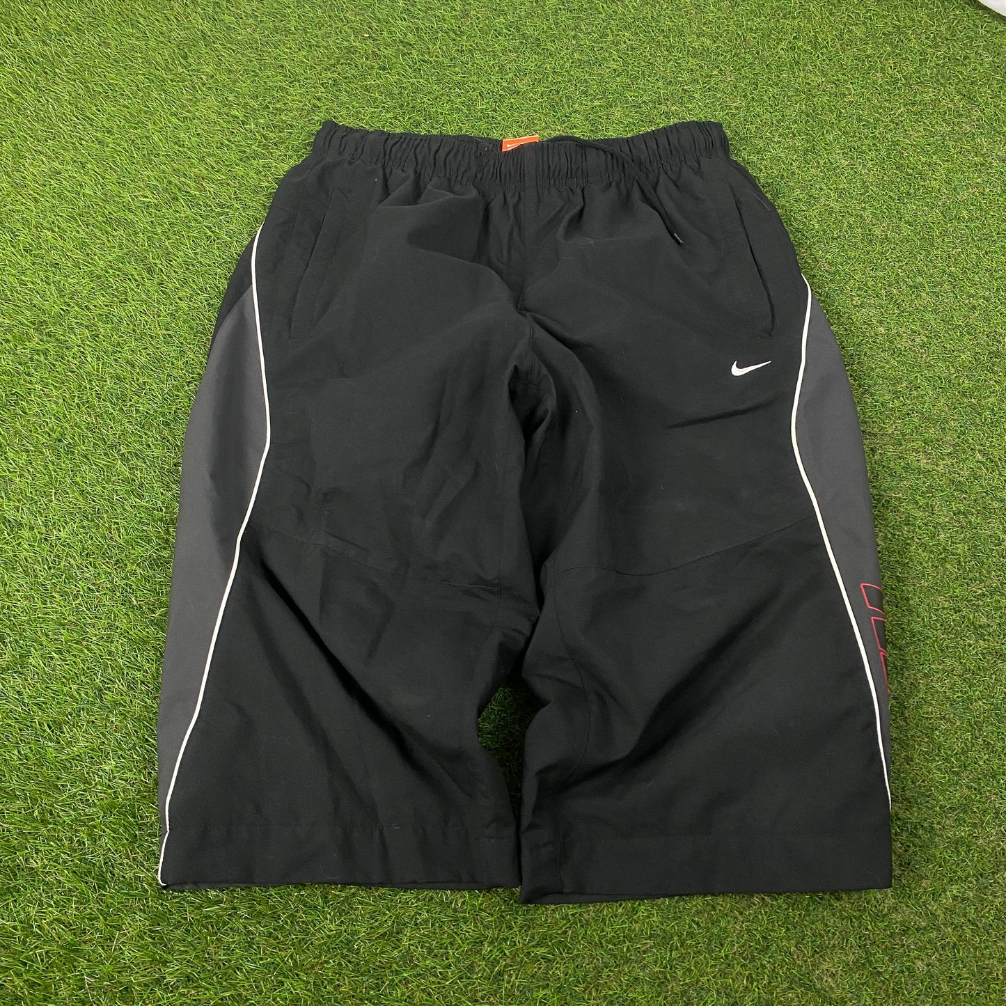 00s Nike Piping Shorts Black Medium