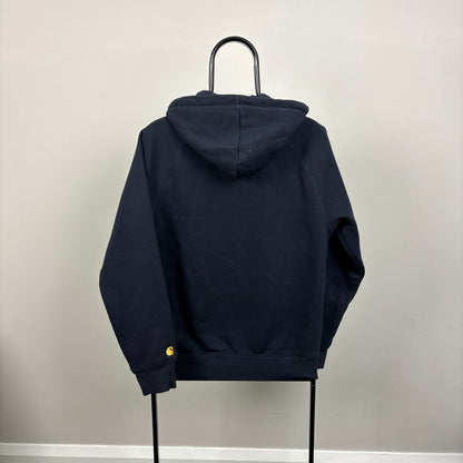 00s Carhartt Hoodie Blue Small