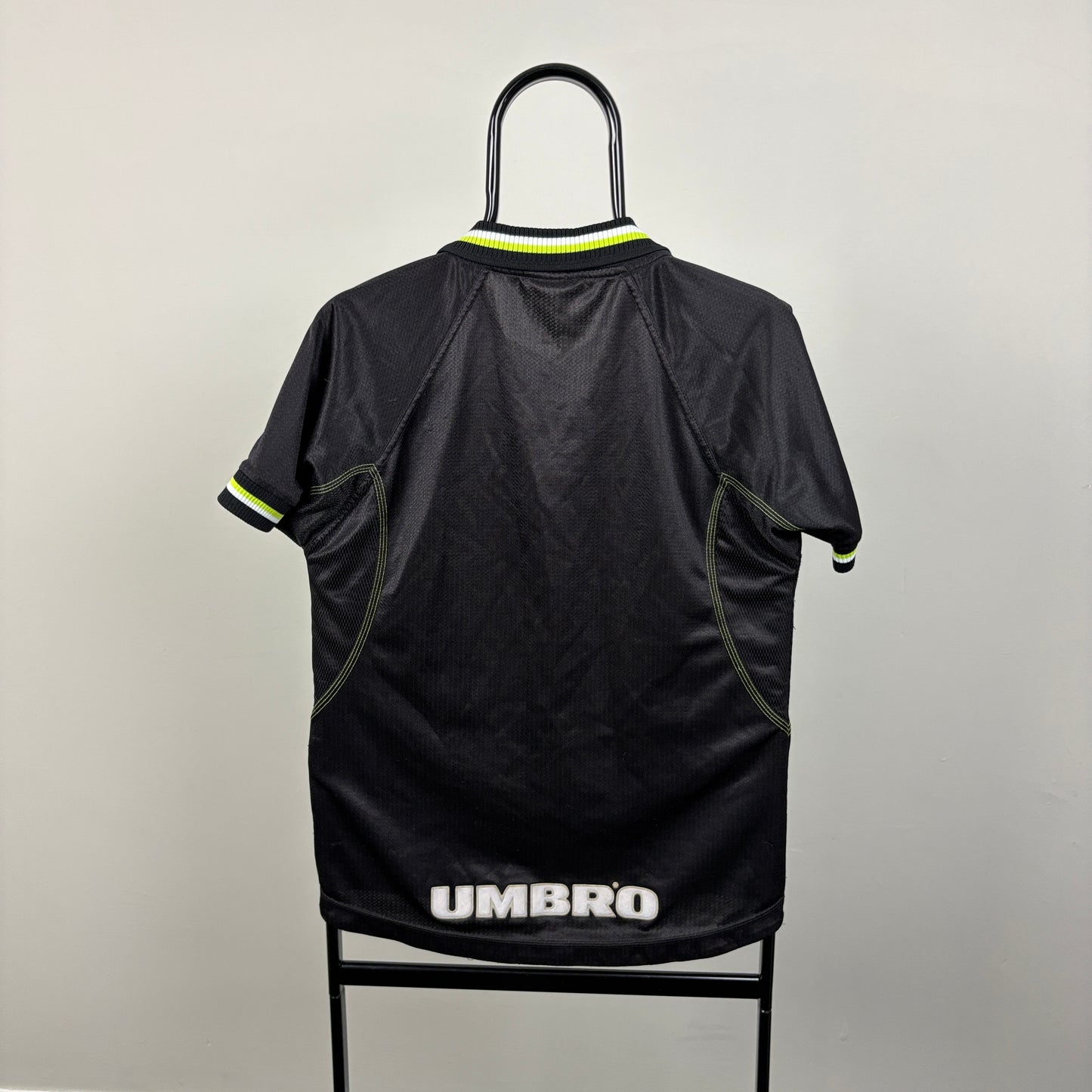 90s Umbro Manchester United Football Shirt T-Shirt Black XS